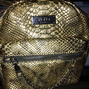 BCBG Paris Backpack Gold and Black